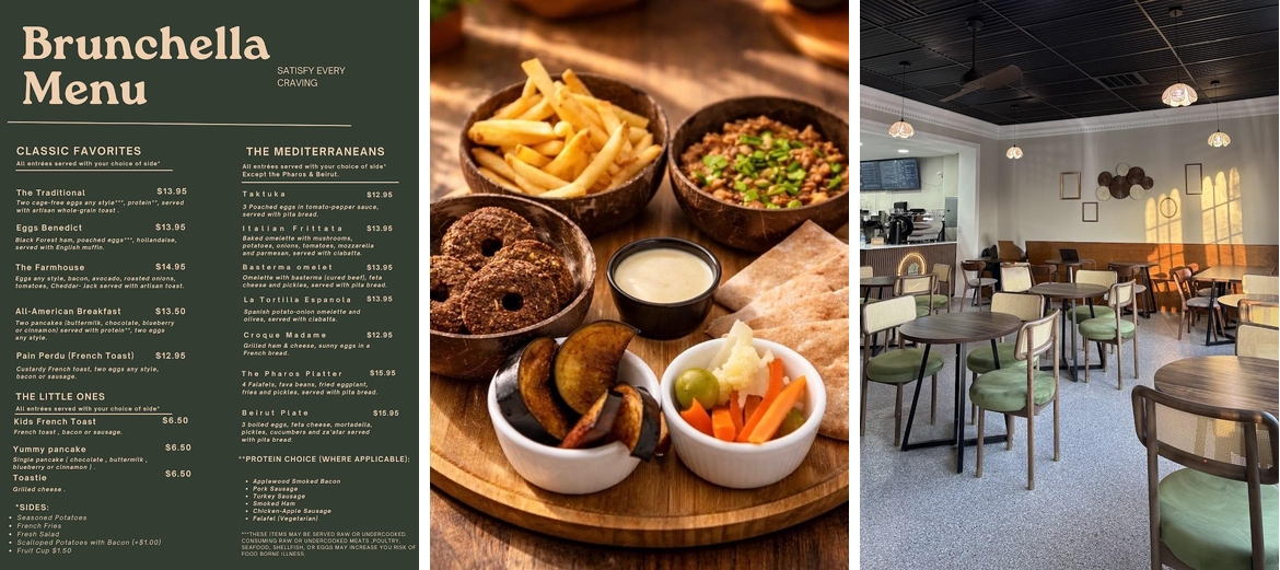 Brunchella Cafe Menu