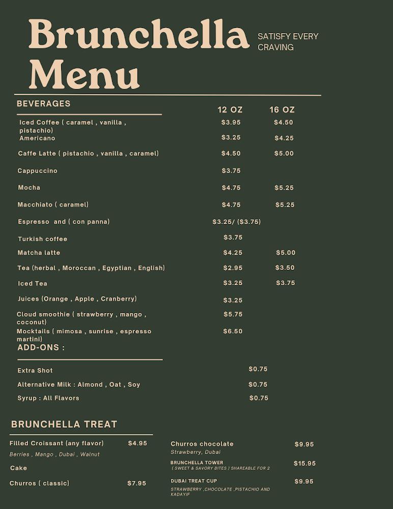 Brunchella Cafe Menu image 3